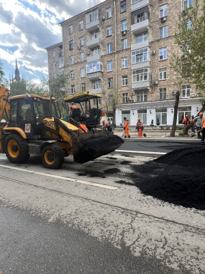 Асфальтирование дороги, улица Профсоюзная, фото5